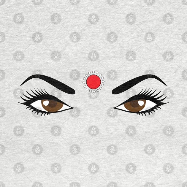 Bindi or Bindhi Indian Desi Girl by alltheprints